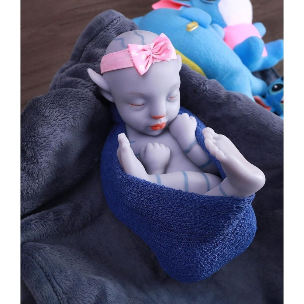 SerenDoll Soft Full Body Silicone Reborn Realistic Avatar Girl Baby Doll 18.5"